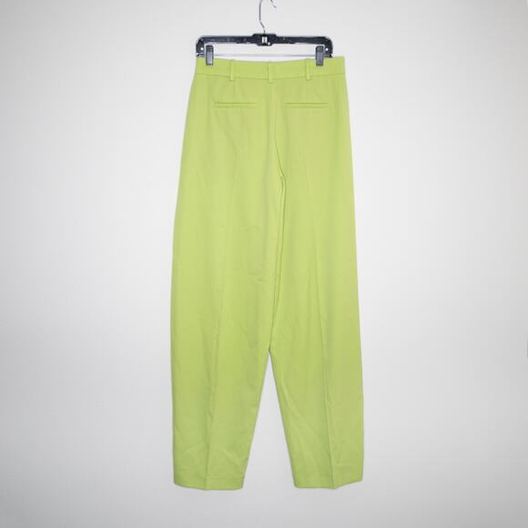 The Attico Jagger Wool Gabardine Pants Pistache Green Trousers Pleated 4 US NWT - Picture 4 of 9